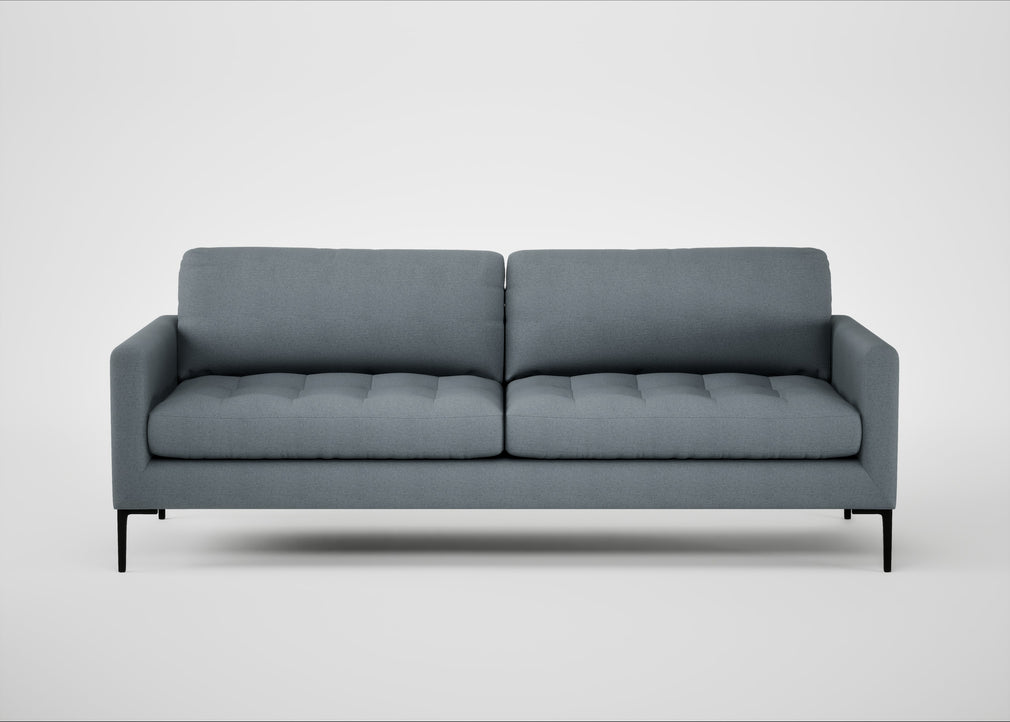 Eton 4 Seater Sofa Capelo Linen-Cotton Mineral / Black