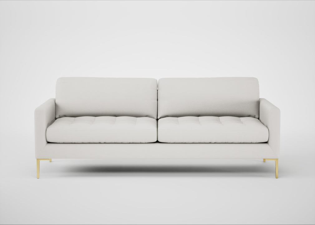 Eton 4 Seater Sofa Capelo Linen-Cotton Sea Salt / Brass