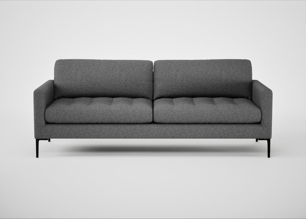 Eton 4 Seater Sofa Melton Wool Shale / Black