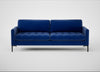 Eton 4 Seater Sofa Smart Luxe Velvet Azure / Black