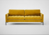 Eton 4 Seater Sofa Smart Luxe Velvet Canary / Black