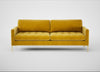 Eton 4 Seater Sofa Smart Luxe Velvet Canary / Brass