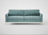 Eton 4 Seater Sofa Smart Luxe Velvet Mineral Blue / Brass