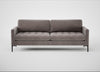 Eton 4 Seater Sofa Smart Luxe Velvet Mushroom / Black