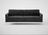 Eton 4 Seater Sofa Smart Luxe Velvet Nickel / Brass