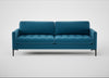 Eton 4 Seater Sofa Smart Velvet Ocean Blue / Black