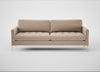 Eton 4 Seater Sofa Smart Velvet Pebble / Brass