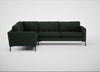 Eton Left Hand Facing Corner Sofa Boucle Fern / Black