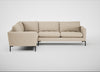 Eton Left Hand Facing Corner Sofa Brushed Cotton Oat / Black