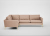 Eton Left Hand Facing Corner Sofa Capelo Linen-Cotton Rosedale / Brass