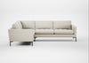 Eton Left Hand Facing Corner Sofa Chunky Boucle Ecru / Black