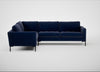 Eton Left Hand Facing Corner Sofa Smart Luxe Velvet Midnight / Black