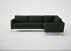 Eton Right Hand Facing Corner Sofa Boucle Fern / Brass