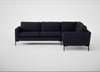 Eton Right Hand Facing Corner Sofa Boucle Indigo / Black