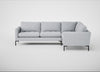 Eton Right Hand Facing Corner Sofa Broad Weave Tin / Black