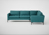 Eton Right Hand Facing Corner Sofa Brushed Cotton Cadet / Black