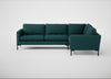 Eton Right Hand Facing Corner Sofa Brushed Cotton Pine / Black