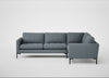 Eton Right Hand Facing Corner Sofa Capelo Linen-Cotton Mineral / Black