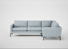 Eton Right Hand Facing Corner Sofa Capelo Linen-Cotton Sea Shanty / Black