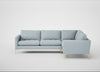 Eton Right Hand Facing Corner Sofa Capelo Linen-Cotton Sea Shanty / Brass