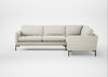 Eton Right Hand Facing Corner Sofa Chunky Boucle Ecru / Black