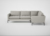 Eton Right Hand Facing Corner Sofa Melton Wool Limestone / Black