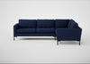 Eton Right Hand Facing Corner Sofa Melton Wool New Navy / Black