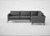 Eton Right Hand Facing Corner Sofa Melton Wool Shale / Black