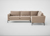 Eton Right Hand Facing Corner Sofa Smart Velvet Pebble / Black