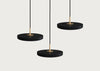 Asteria LED Micro Cluster 3 Pendant Light Black