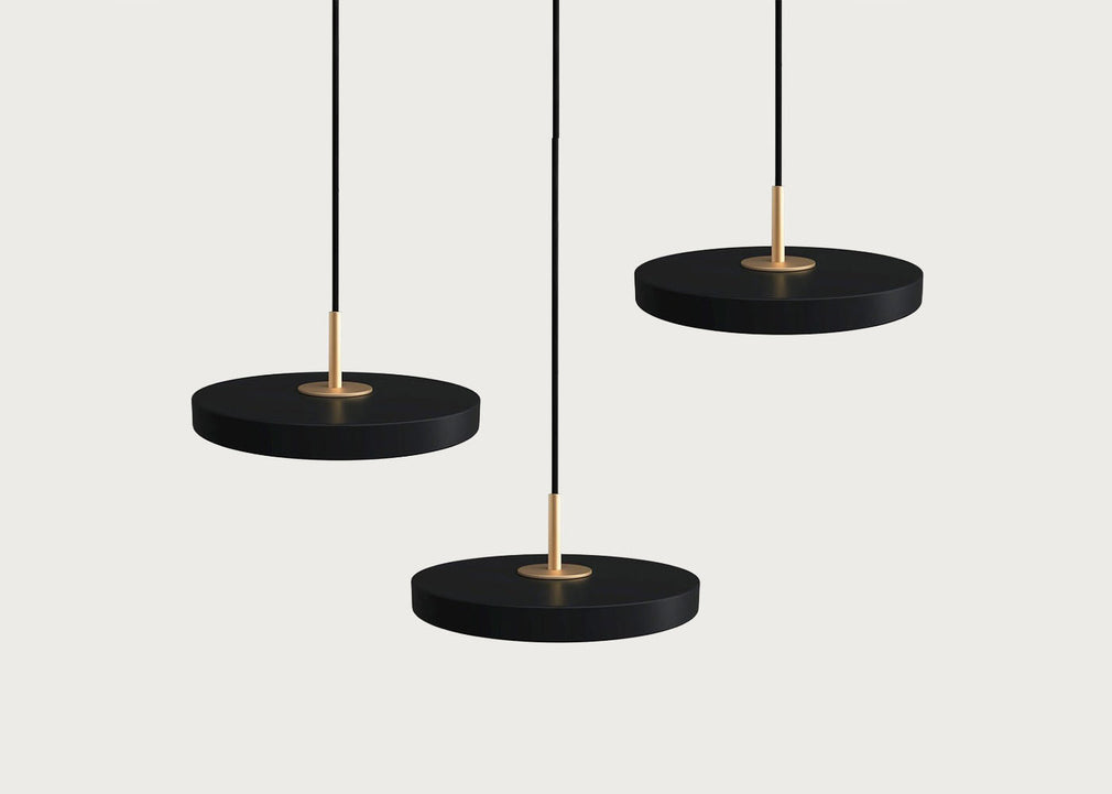 Asteria LED Micro Cluster 3 Pendant Light Black
