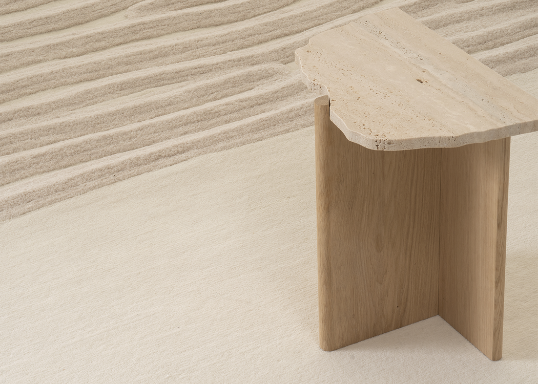 Rhea Side Table Travertine Top