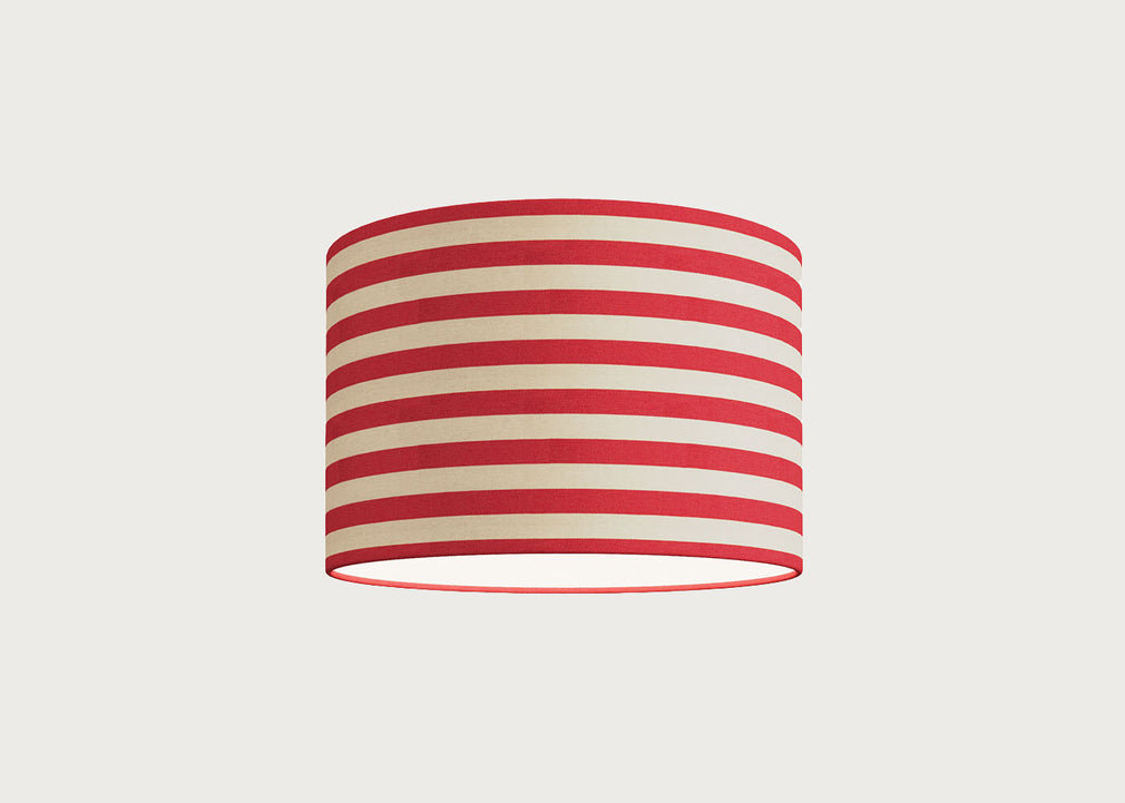 Big Stripe Lampshade Red