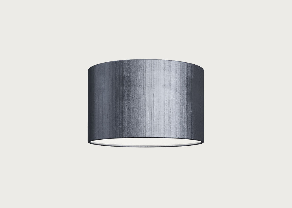 Dupion Silk Lampshade Slate
