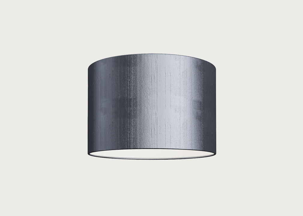 Dupion Silk Lampshade Slate