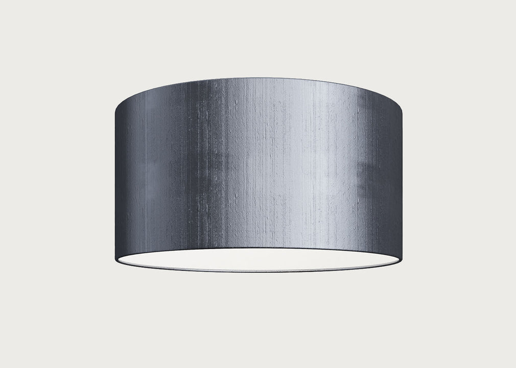 Dupion Silk Lampshade Slate