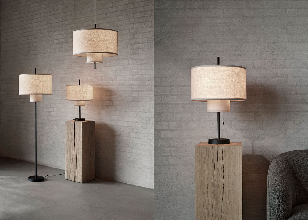 Margin Table Lamp Base Beige