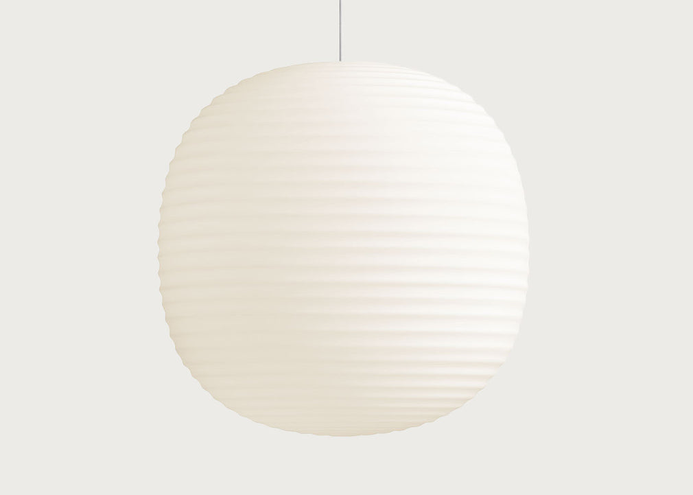 Lantern Pendant Light Frosted White Opal Glass
