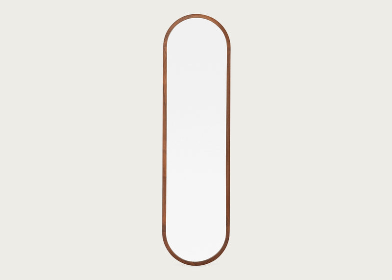 Anais Mirror Oval 40 x 150cm Walnut