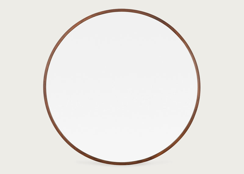 Anais Mirror Round 120cm Walnut