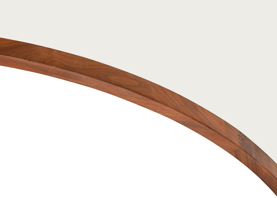 Anais Mirror Round 120cm Walnut