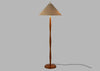 Osaka Floor Lamp Walnut Finish