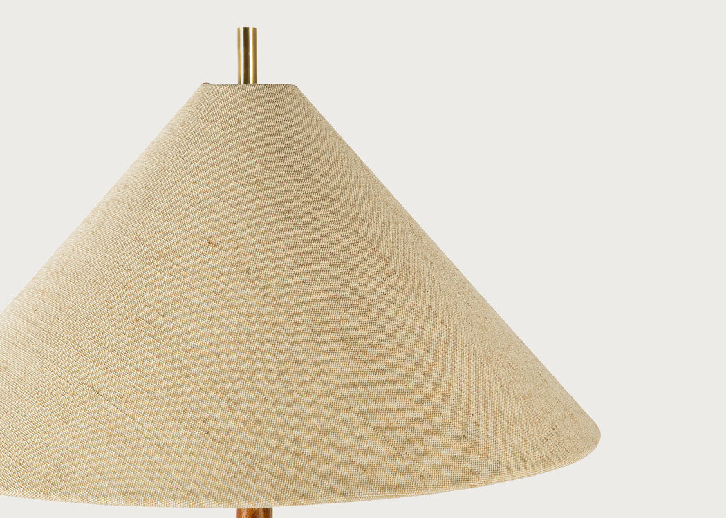 Osaka Floor Lamp Walnut Finish