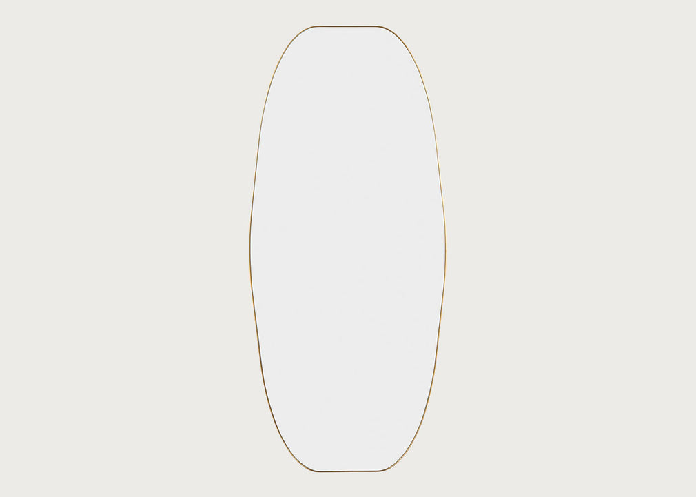 Fine Edge Dram Wall Mirror Gold 80 x 180cm