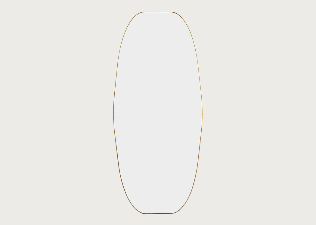 Fine Edge Dram Wall Mirror Gold 80 x 180cm