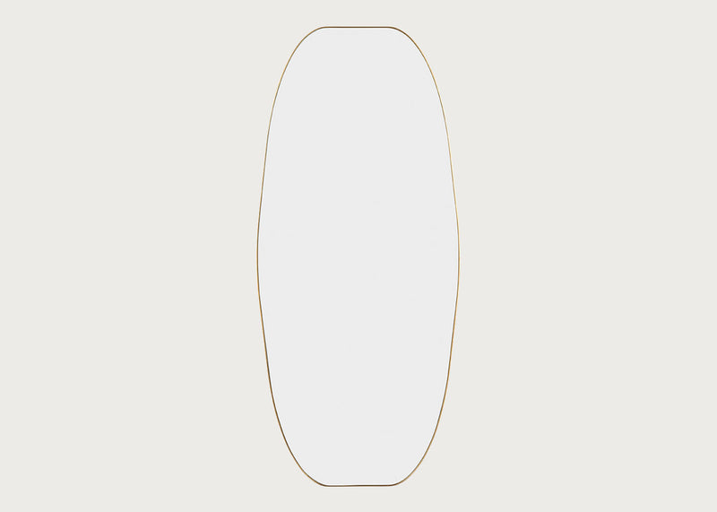 Fine Edge Dram Wall Mirror Gold 80 x 180cm