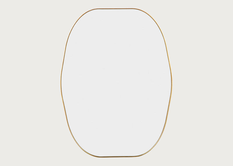 Fine Edge Dram Wall Mirror Gold 60 x 80cm