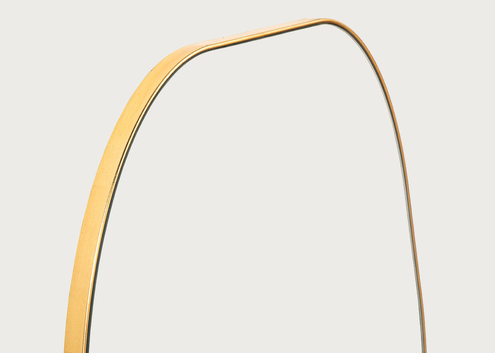 Fine Edge Dram Wall Mirror Gold 60 x 80cm