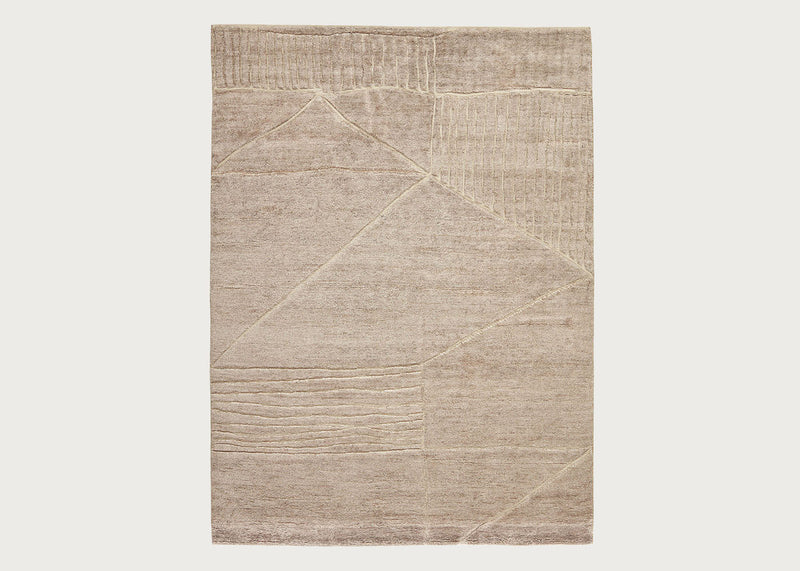 Landscape Fields Rug Beige