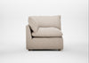 Astrid Corner Unit Boucle Tweed Pearl / Natural Beech